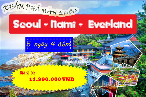 Phú Thọ – Seoul – Everland - Nami